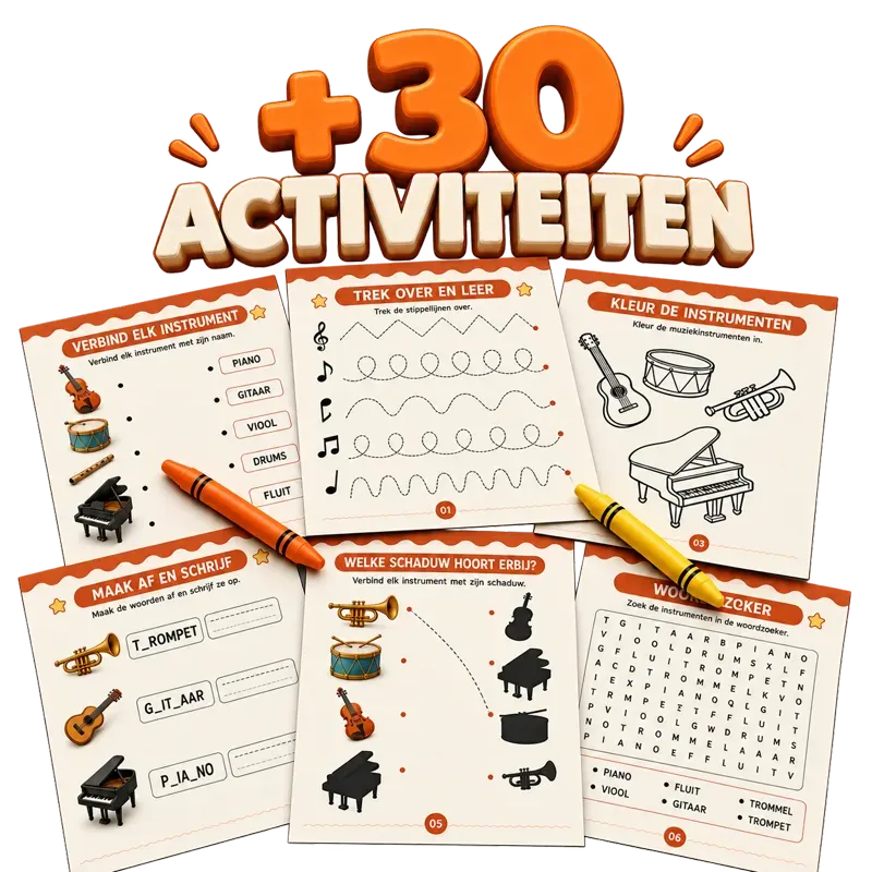 Meer dan 30 direct inzetbare muziekactiviteiten