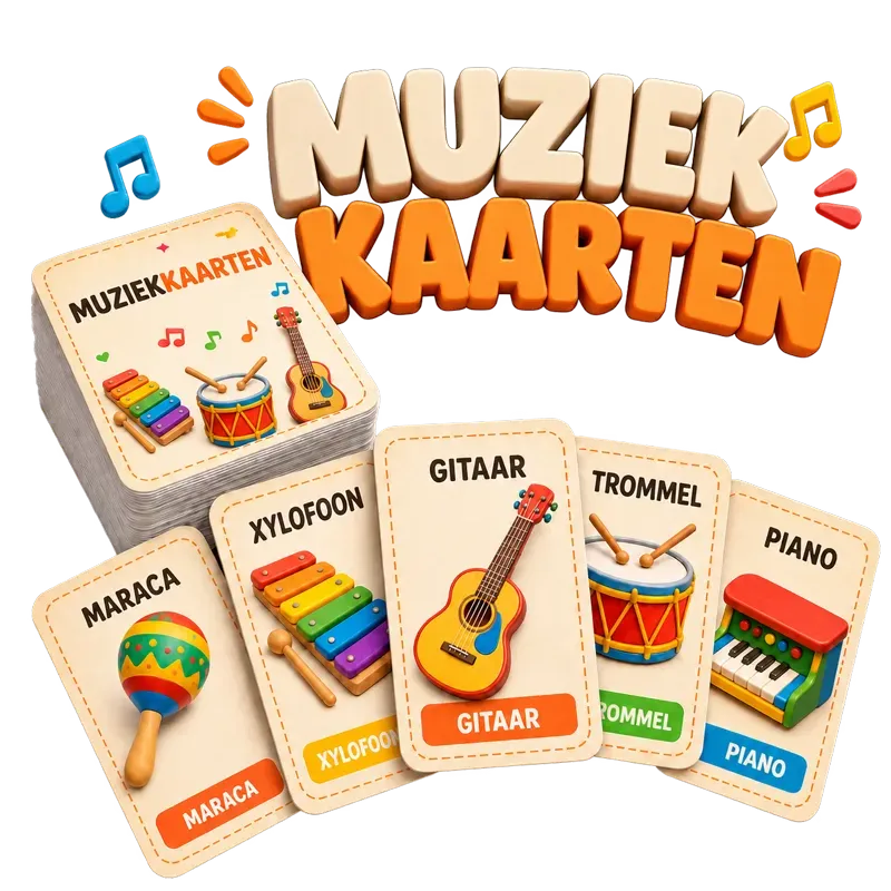 Set printbare muziekkaarten