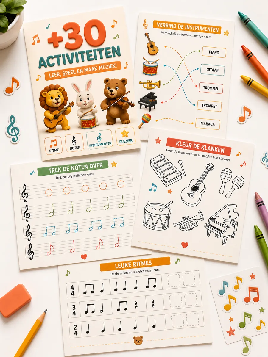 Voorbeeld van printbaar muziekmateriaal 3